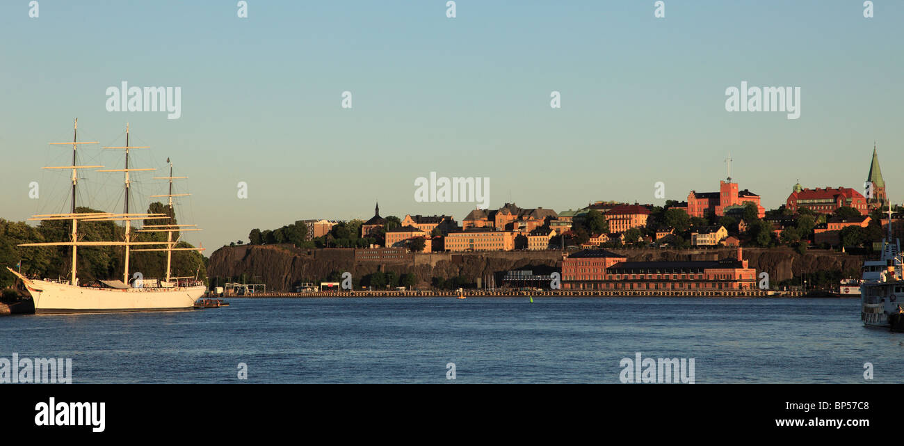 Schweden, Stockholm, Södermalm District, Panoramablick, Stockfoto