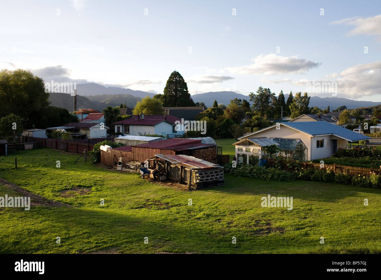 Den alten Goldminen Stadt von Reefton in der West Coast Region von Neuseelands Südinsel. Stockfoto