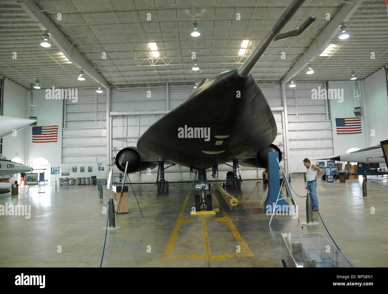 Lockheed A-12 Blackbird Aufklärungsflugzeuge Museum der USS Alabama Battleship Memorial Park Mobile Alabama Stockfoto