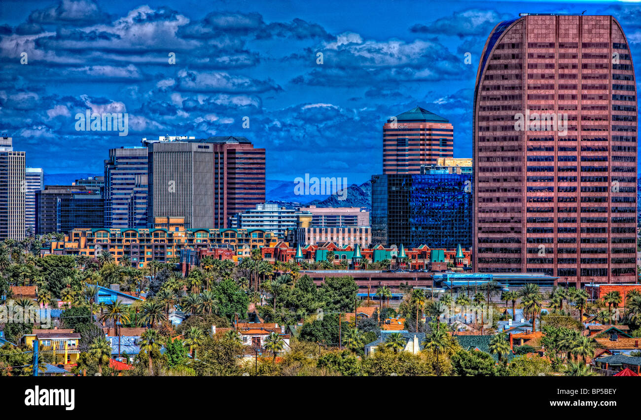 Innenstadt von Phoenix Arizona Stockfoto