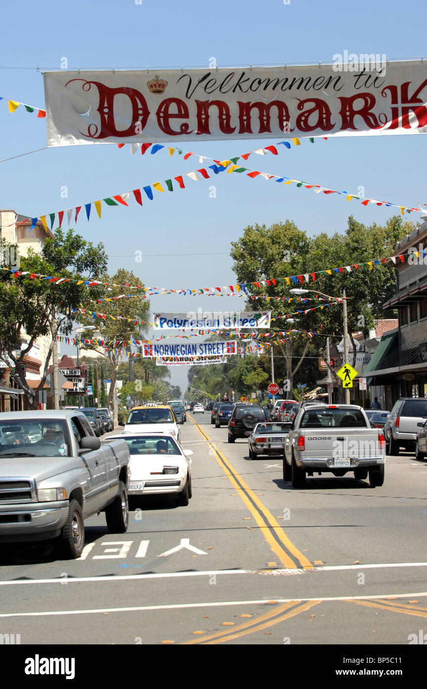 Dänemark-Straße auf der Orange Street-Messe in Orange, Kalifornien. Stockfoto