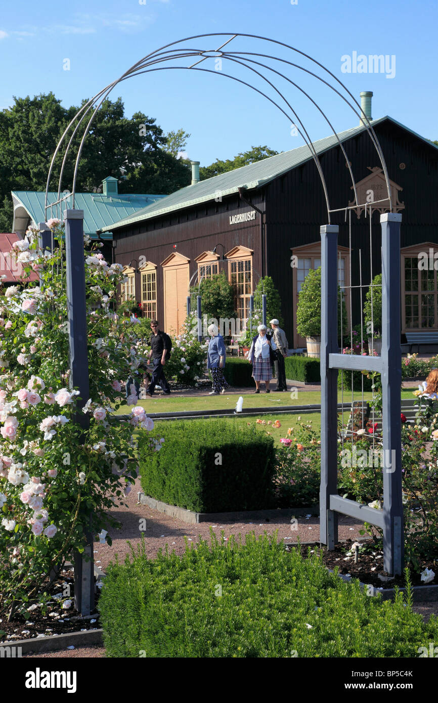 Schweden, Göteborg, Göteborg, Garten Gesellschaft Park, Blumen, Menschen, Stockfoto