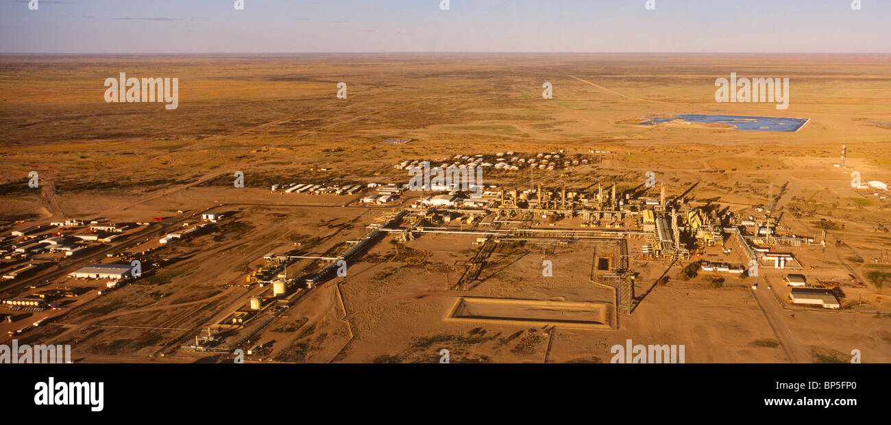Gasöl & Produktion, Outback South Australia Stockfoto