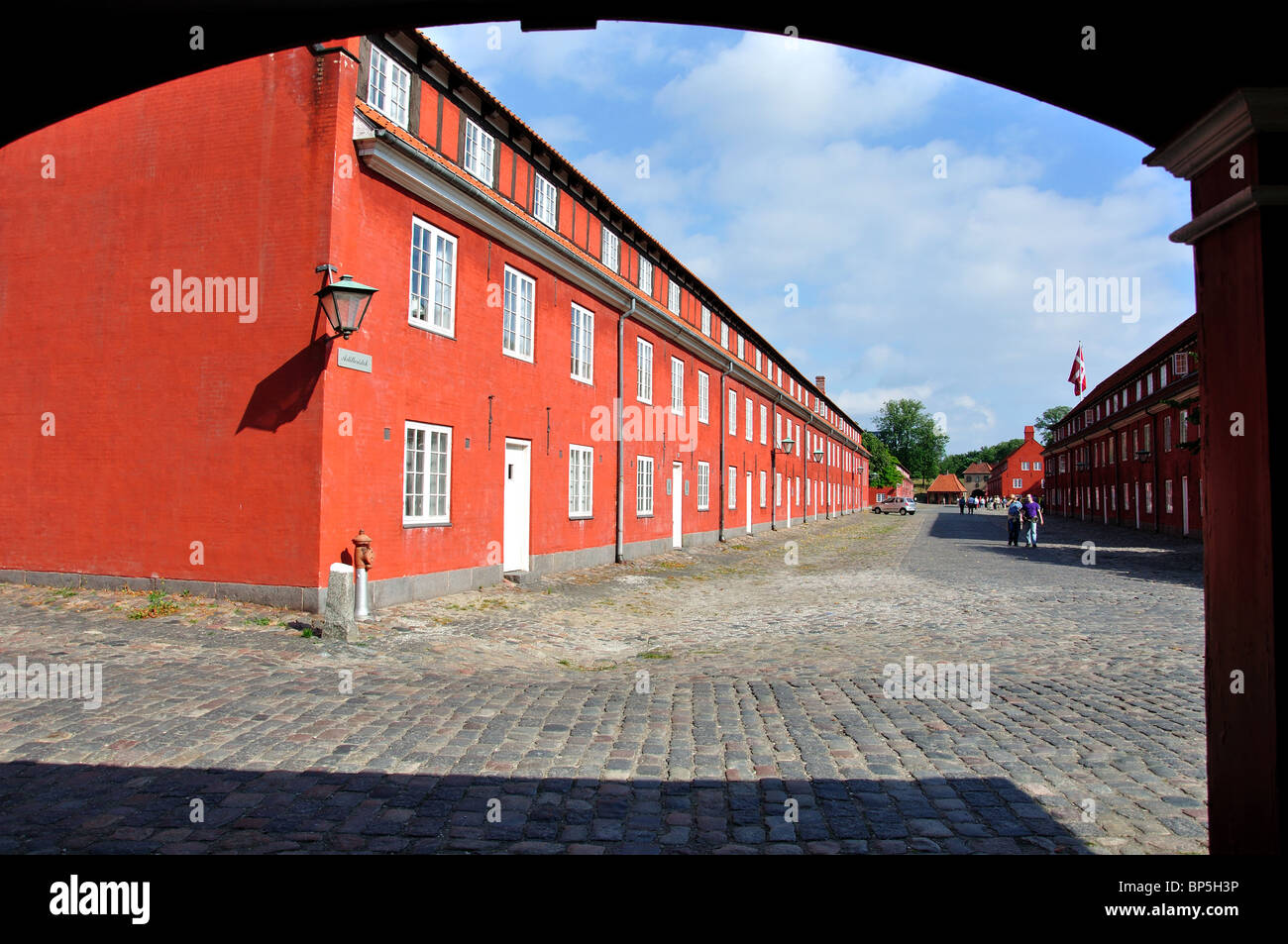 Kasernengebäude, Kastellet, Kopenhagen (Kobenhavn), Königreich Dänemark Stockfoto