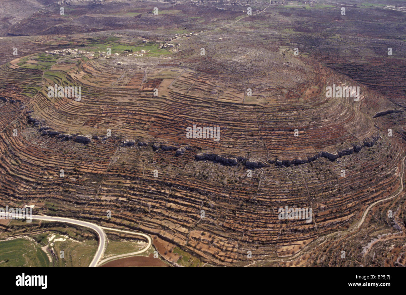 3653. SAMARIA - DAS HÜGELLAND NÖRDLICH VON JERUSALEM, ALOTED AN DEN STAMM BINJAMIN Stockfoto