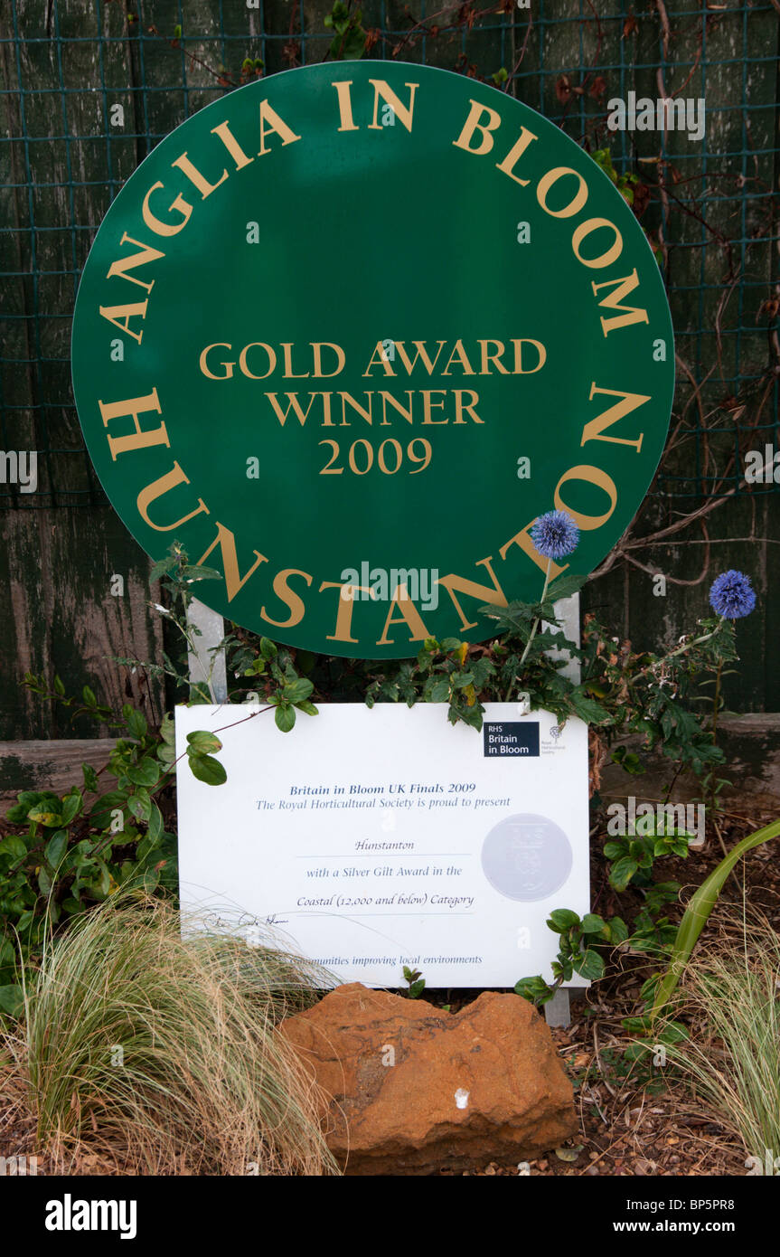 Anglia in Bloom - Hunstanton - Gold Award Gewinner Stockfoto