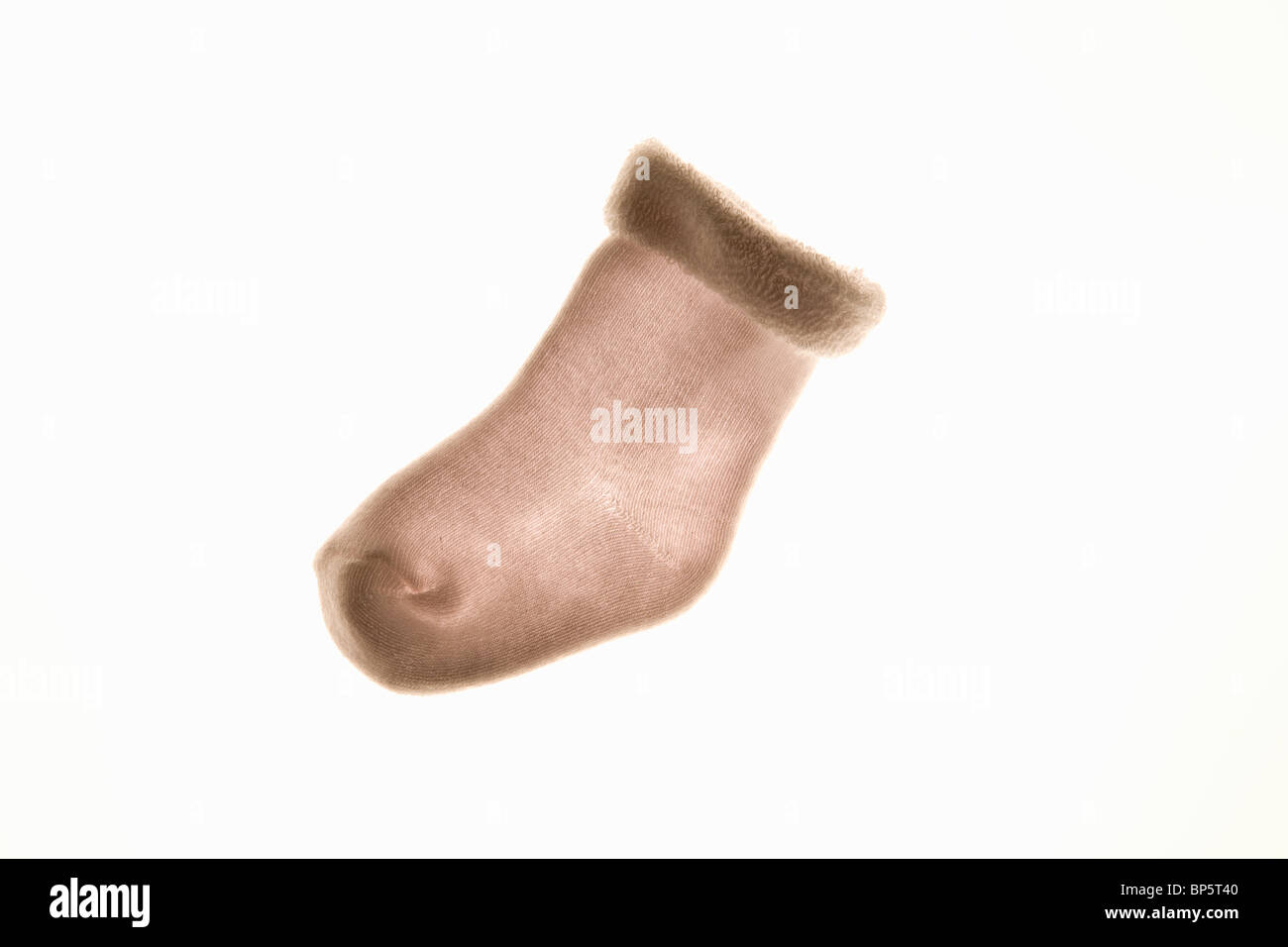 Hinterleuchtete Baby Socken Stockfoto