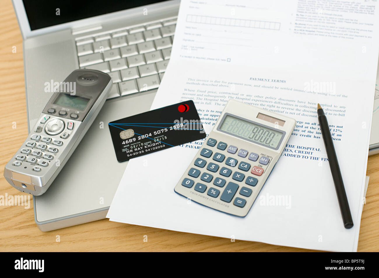 Persönliche Finanzen Stockfoto