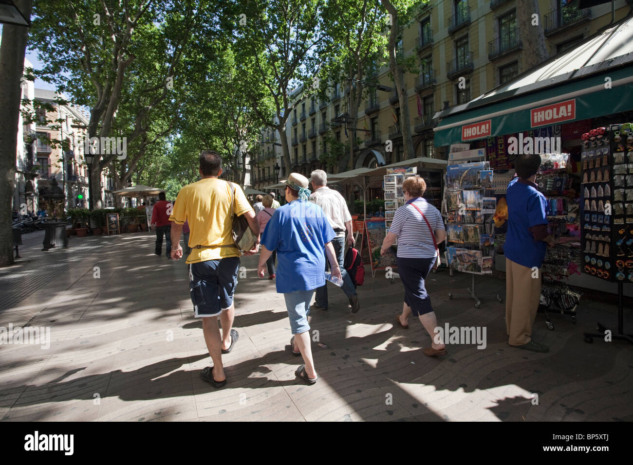 Paseo Barcelona Il auf den Ramblas Stockfoto