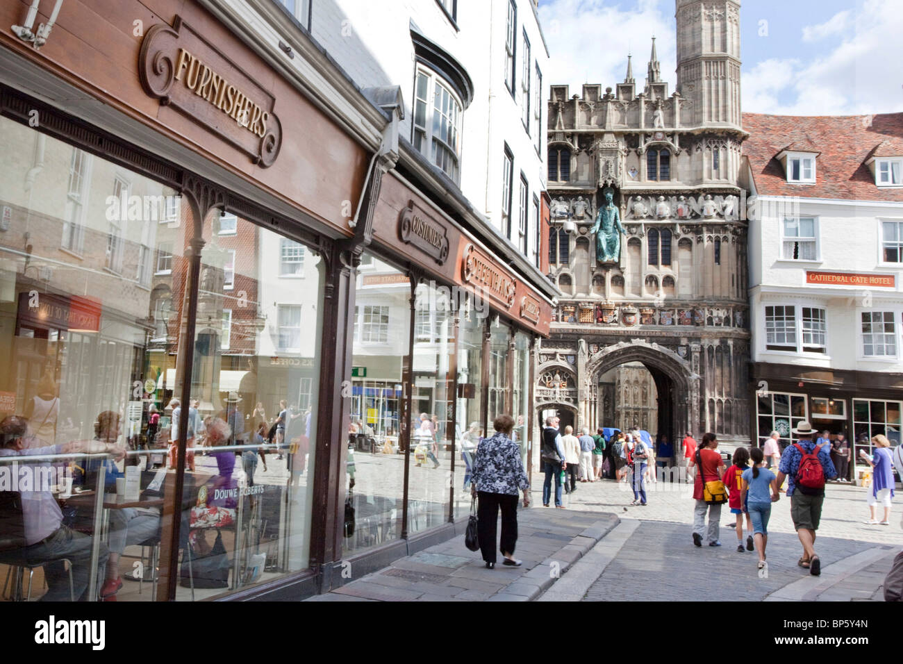 Canterbury, England, Straßenszene Stockfoto