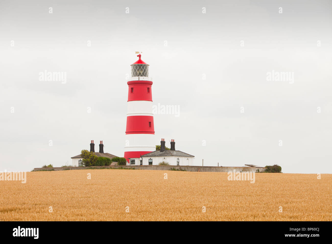 Happisburgh Leuchtturm in Happisburgh, Norfolk, Großbritannien. Stockfoto