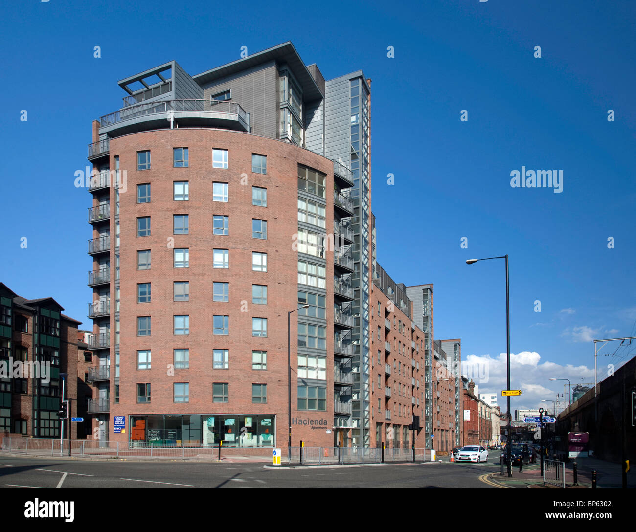 Die Hacienda Apartments, Manchester Stockfoto