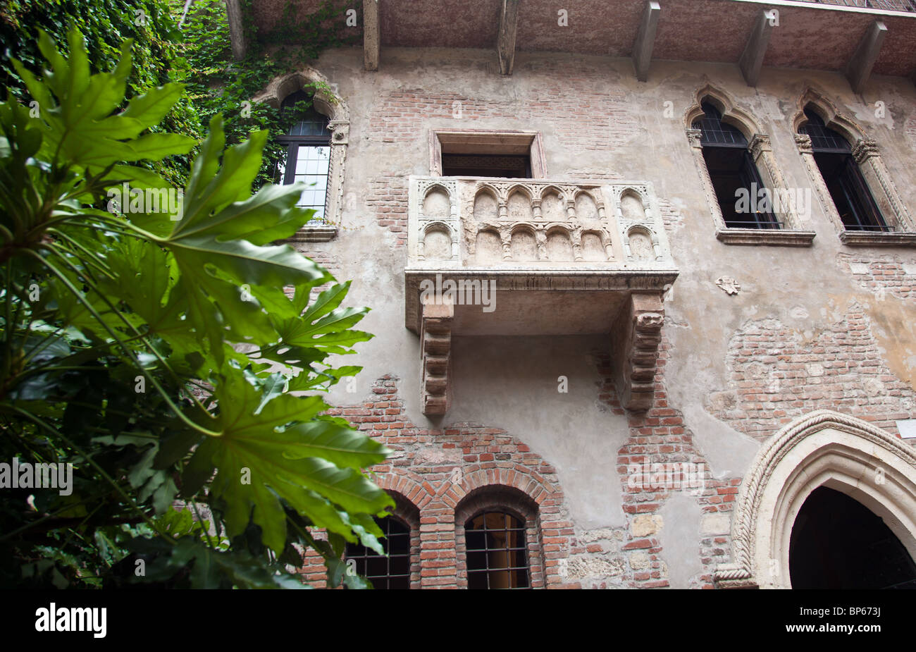 Balkon von Romeo und Julia in Shakespeares Stück verwendet Stockfoto