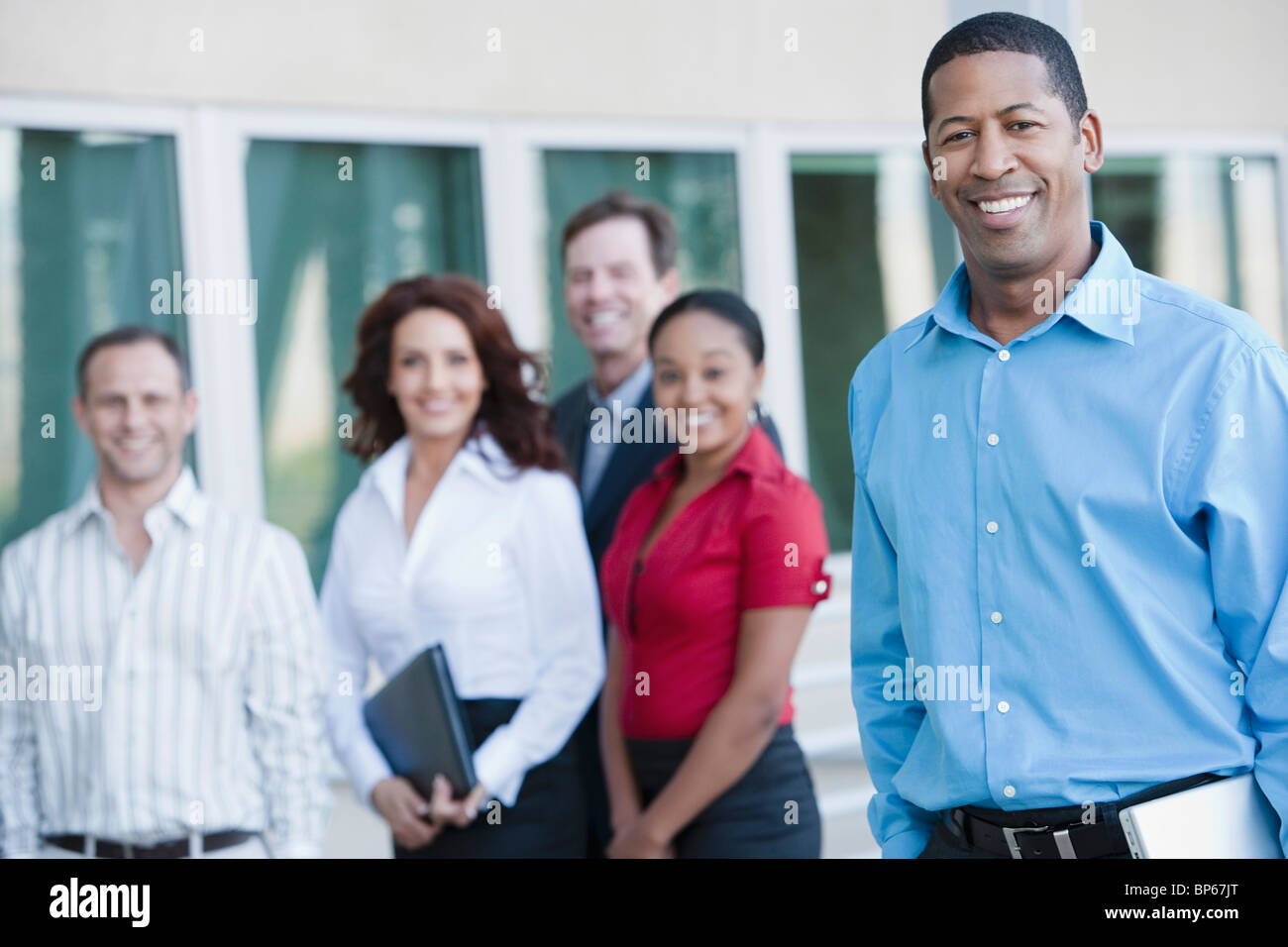 Multi-rassischen Gruppe von Geschäftsleuten, Porträt Stockfoto