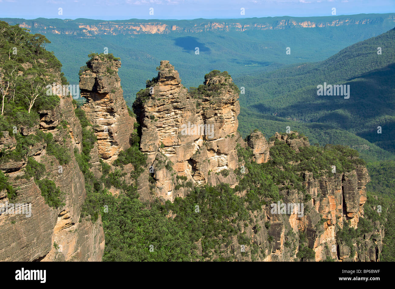 Drei Schwestern Echo Point Katoomba Blue Mountains NSW Australia Stockfoto