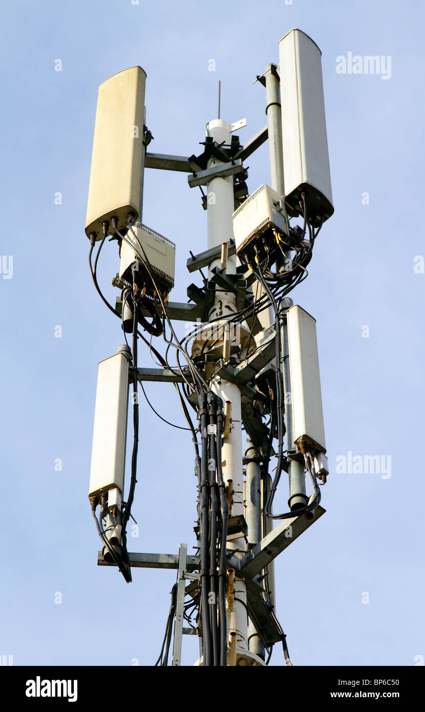 Mast im freien Telekommunikation Stockfoto