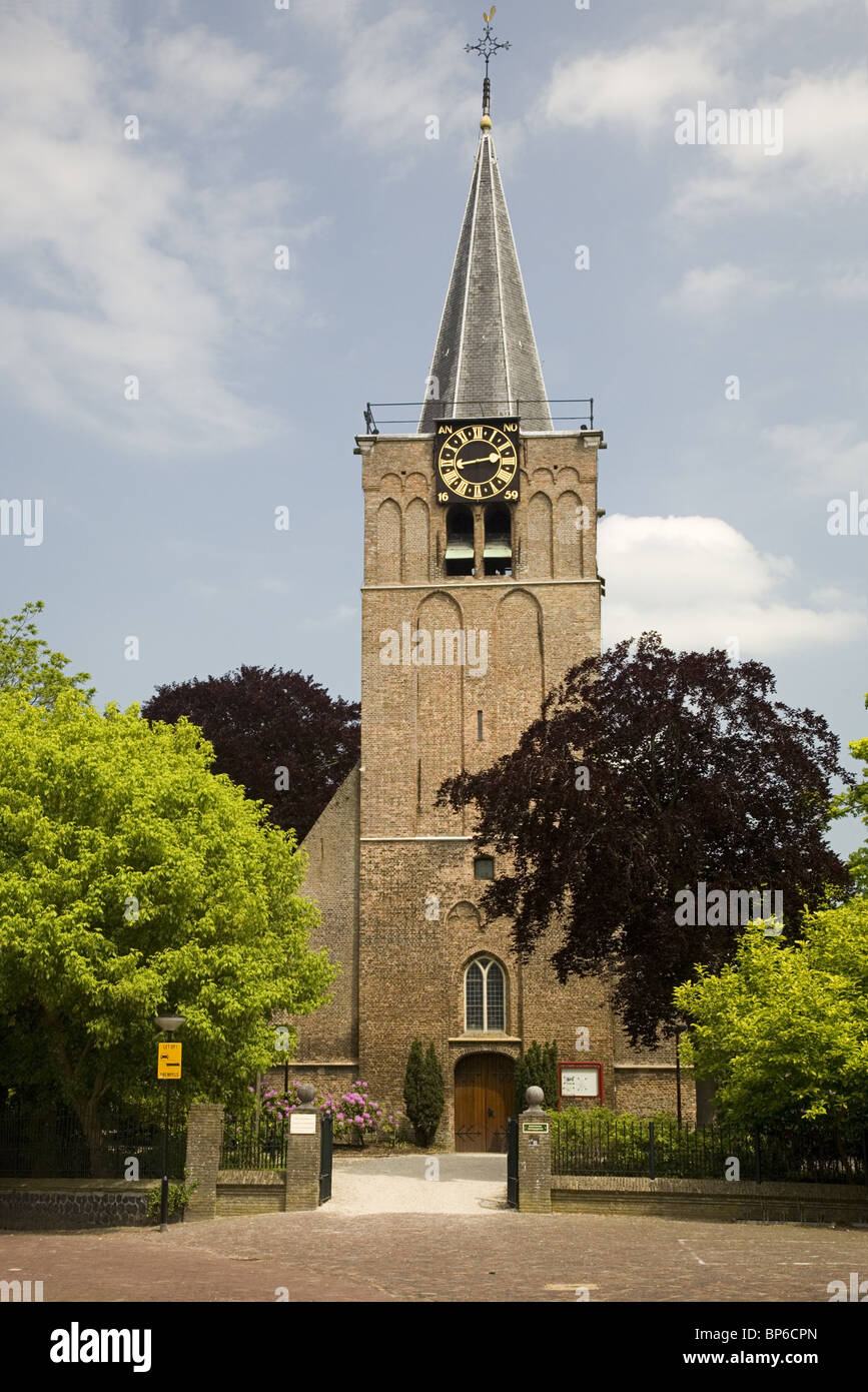Historisches Monument "Oude Toren" (alte Turm), Alblasserdam, Holland Stockfoto