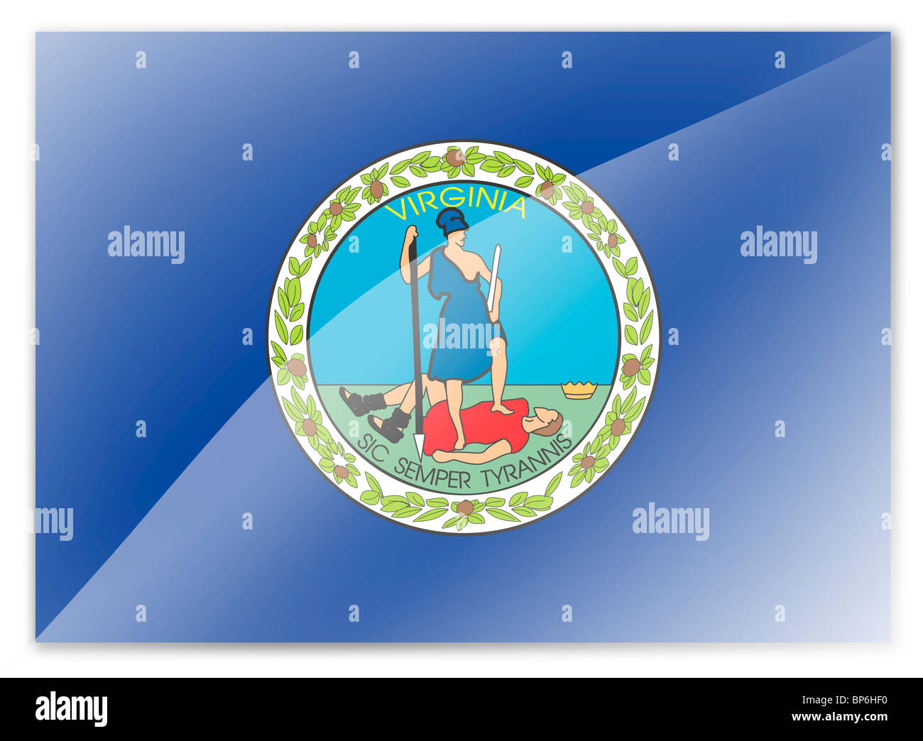 Virginia flag Stockfoto Virginia flag Stockfoto