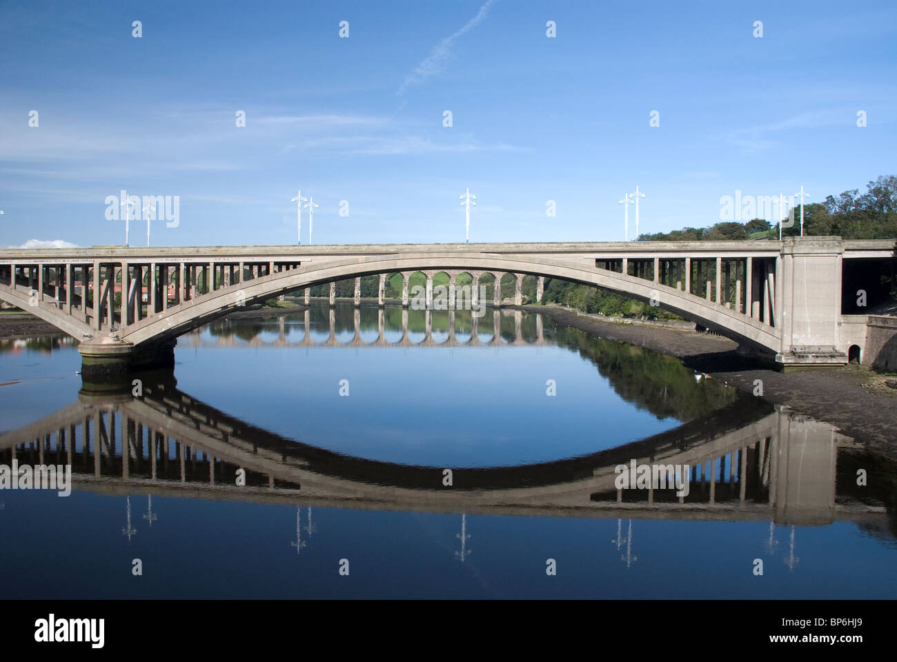 Royal Tweed-Brücke in Berwick nach Tweed. Stockfoto