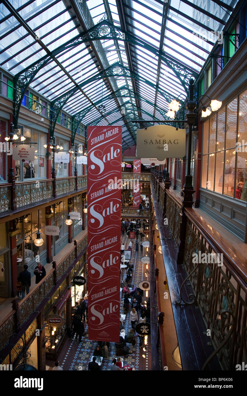 Die Strand Arcade, Sydney, New South Wales, Australien Stockfoto