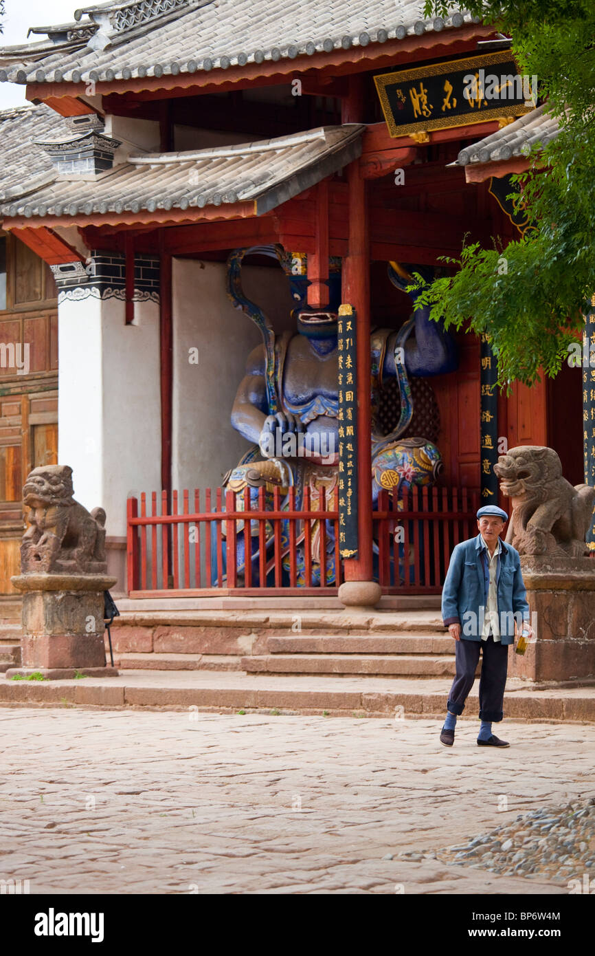 Buddhistischer Tempel in Shaxi Dorf, Yunnan Province, China Stockfoto