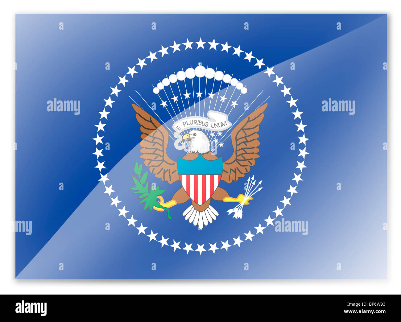 Flagge des Präsidenten der Vereinigten Staaten USA Stockfoto