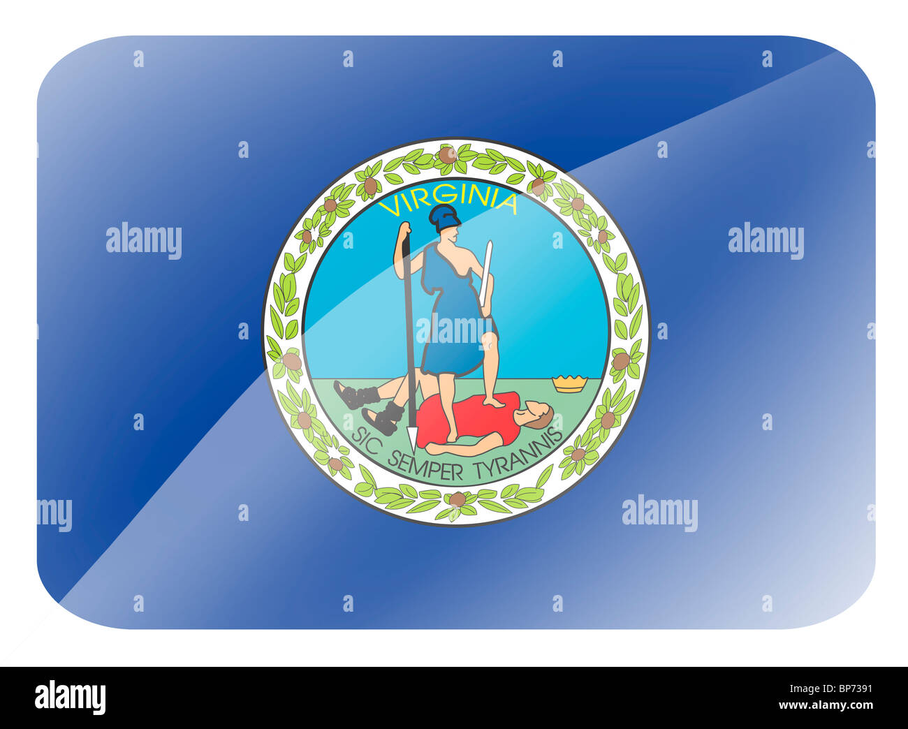 Virginia flag Stockfoto Virginia flag Stockfoto