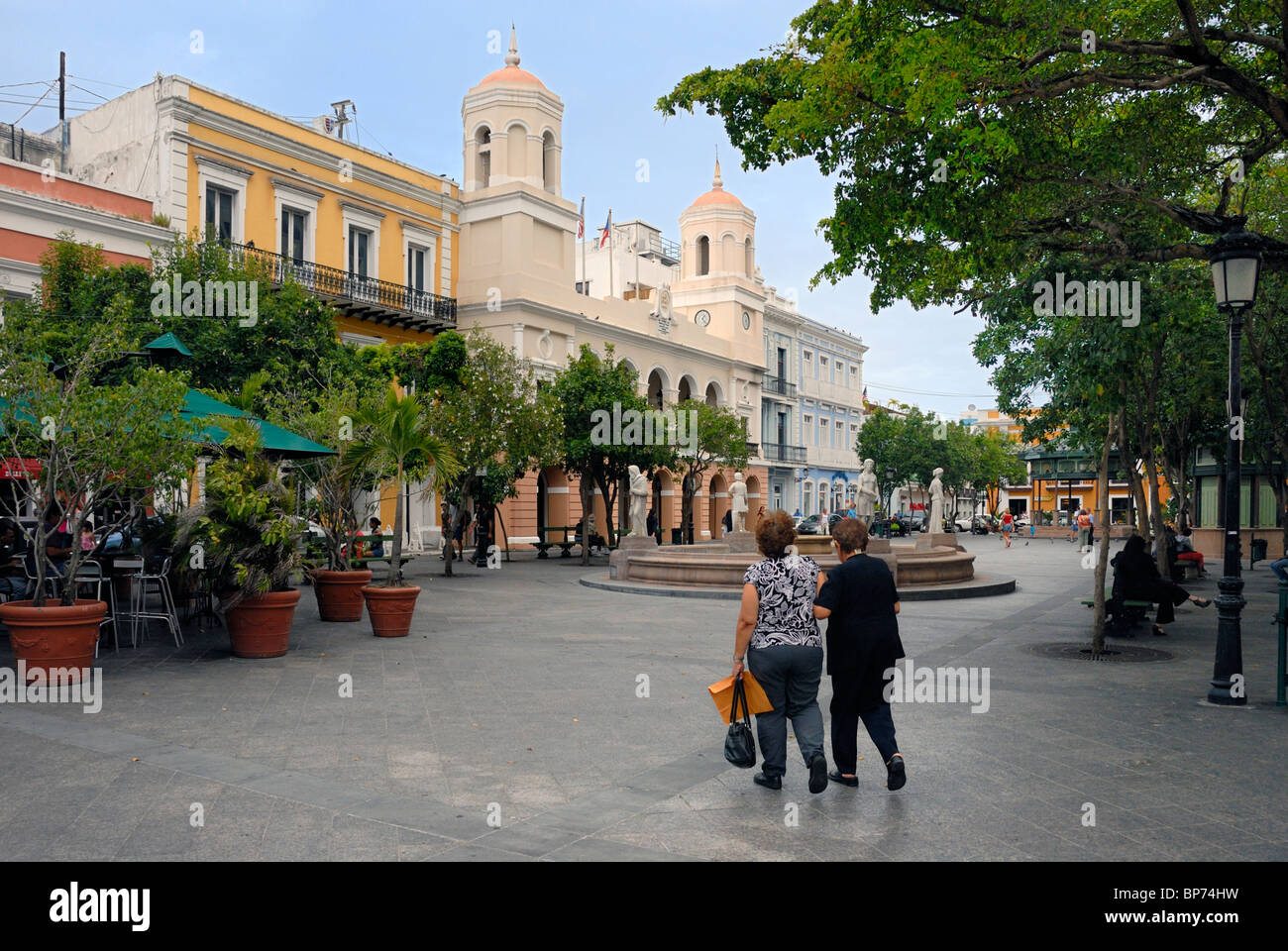 De Armas Plaza, Old San Juan, Puerto Rico Stockfoto