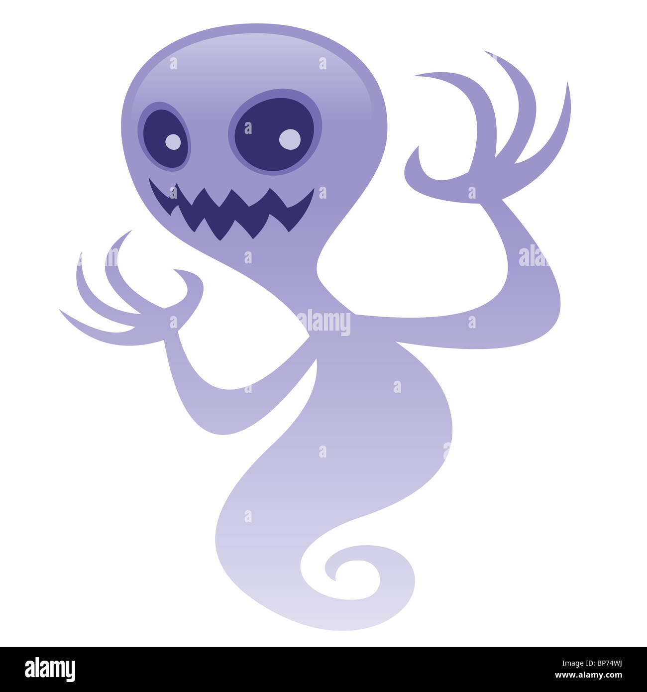 Grinsendes Gespenst. Stockfoto