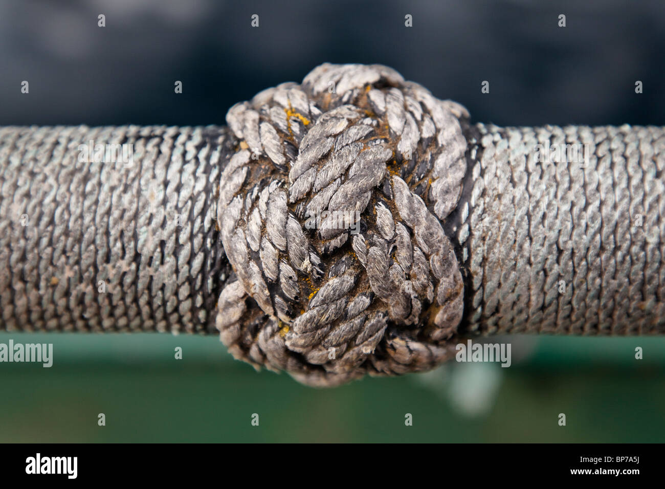 Beispiele für nautische Seil Werke Stockfoto