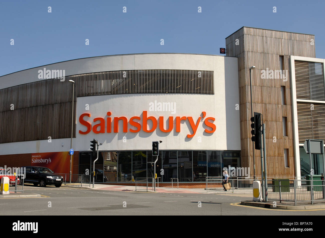 Sainsbury Supermarkt, High Wycombe, Buckinghamshire, England, UK Stockfoto