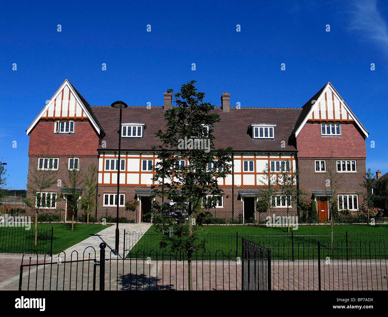 Die Kunst & Handwerk Stil Häuser in Clicker Ort in Upton Stockfoto