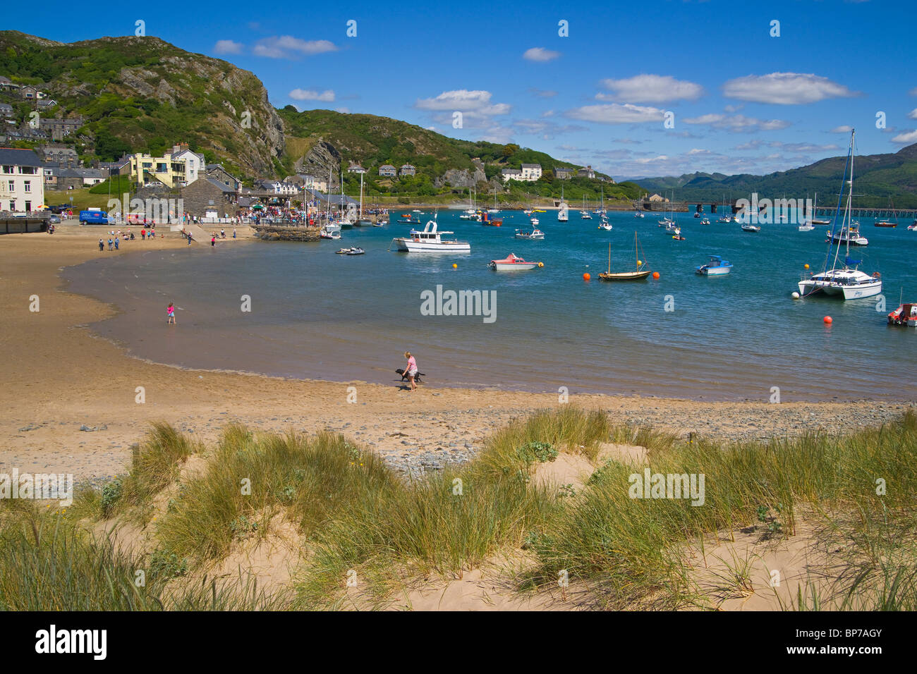 Barmouth, Hafen, Sommerfest, Boote, North Wales, UK Stockfoto