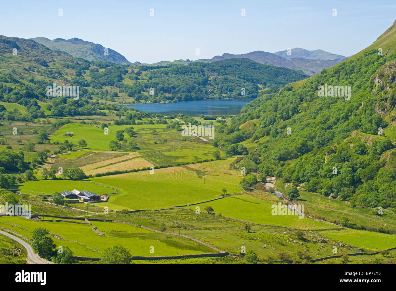 Llyn Gwynant See, Merionethshire, Snowdonia, North Wales, UK Stockfoto