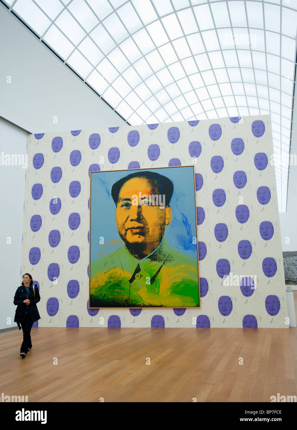 Malerei des Vorsitzenden Mao von Andy Warhol im Hamburger Bahnhof-Museum für zeitgenössische Kunst in Berlin Deutschland Stockfoto