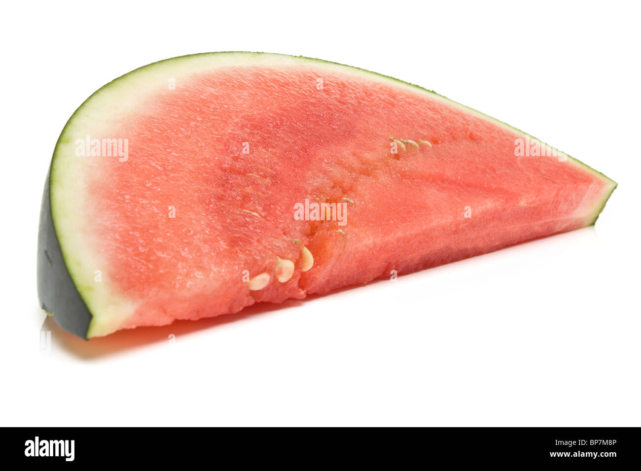 Abstraktes Bild von Wassermelone Nahaufnahme von niedrigen Perspektive. Stockfoto