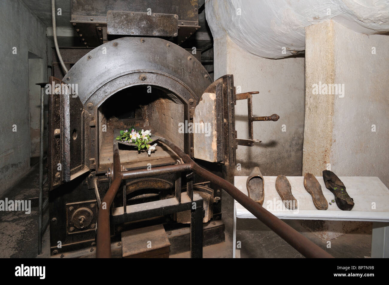 Krematorium in Natzweiler-Struthof, das einzige WW2 Konzentrationslager gegründet von den Nazis auf französischem Staatsgebiet, Elsass, Frankreich Stockfoto