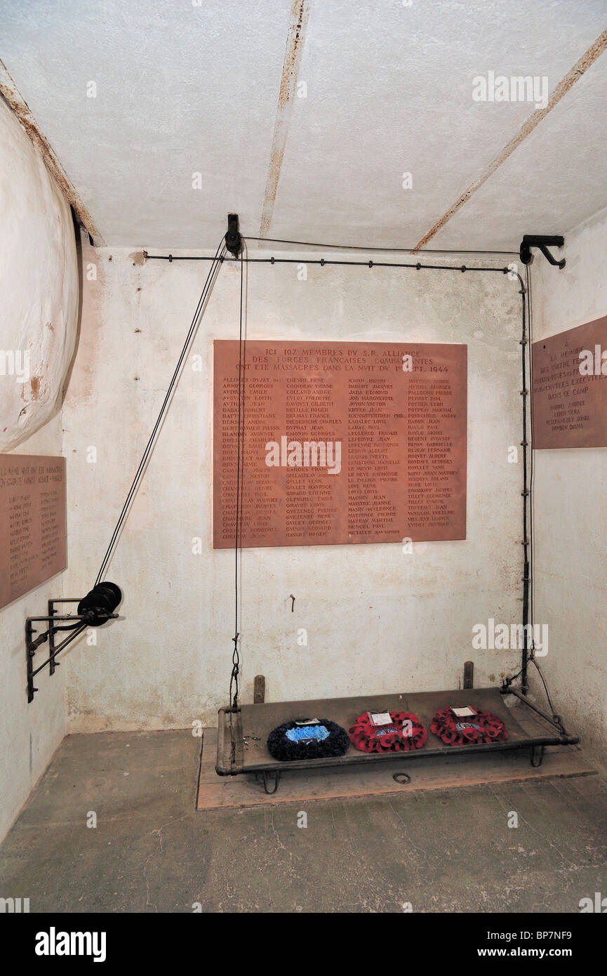 Krematorium in Natzweiler-Struthof, das einzige WW2 Konzentrationslager gegründet von den Nazis auf französischem Staatsgebiet, Elsass, Frankreich Stockfoto