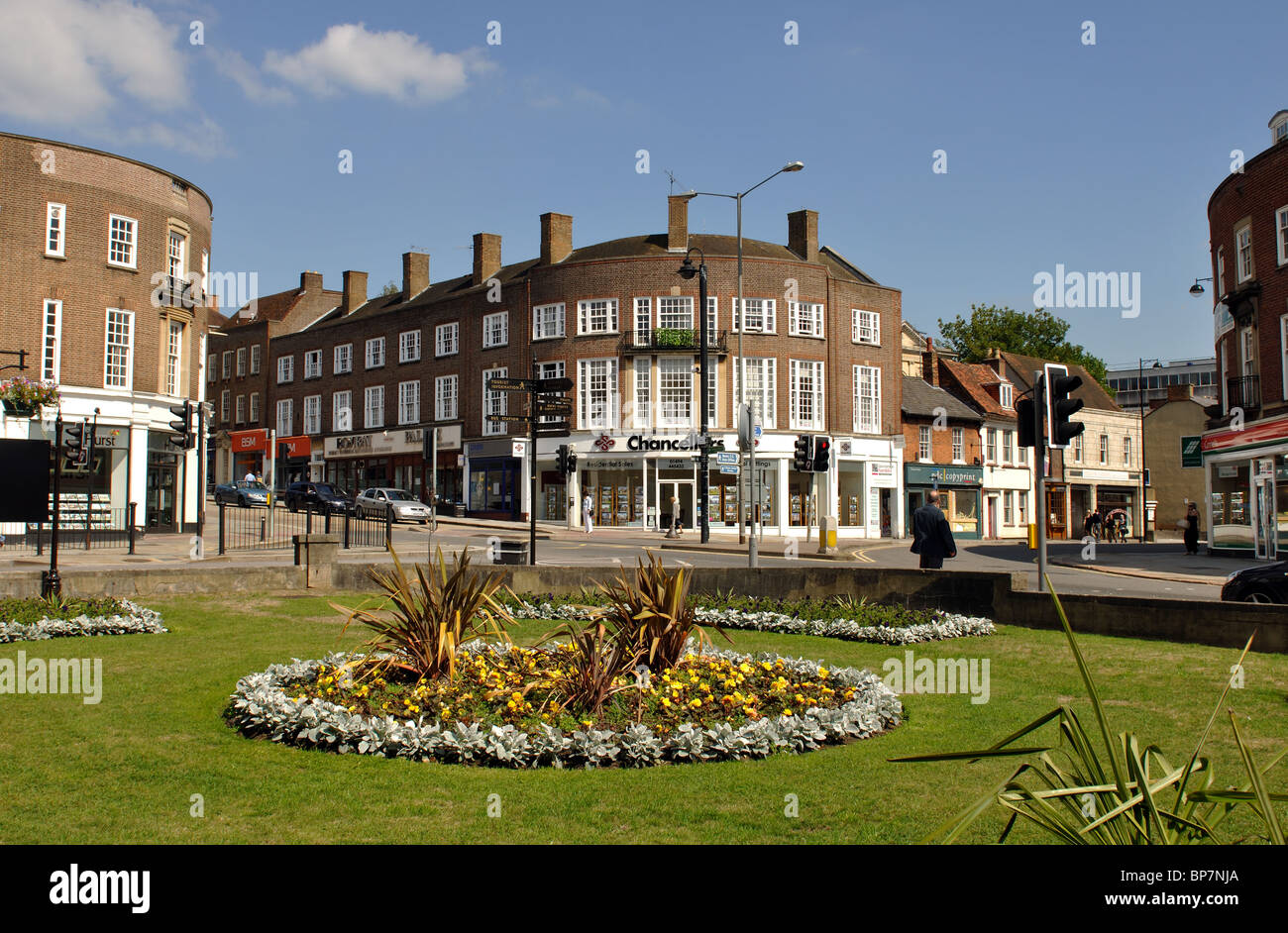 Stadtzentrum in der Nähe von Queen Victoria Street, High Wycombe, Buckinghamshire, England, UK Stockfoto