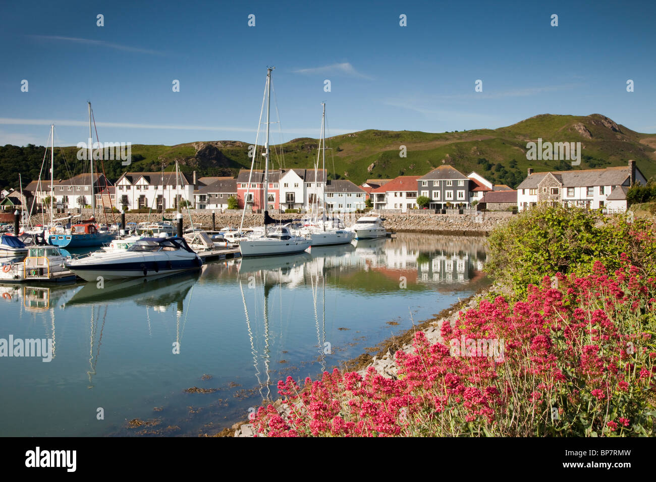 Conwy Jachthafen, Snowdonia, Nordwales Stockfoto