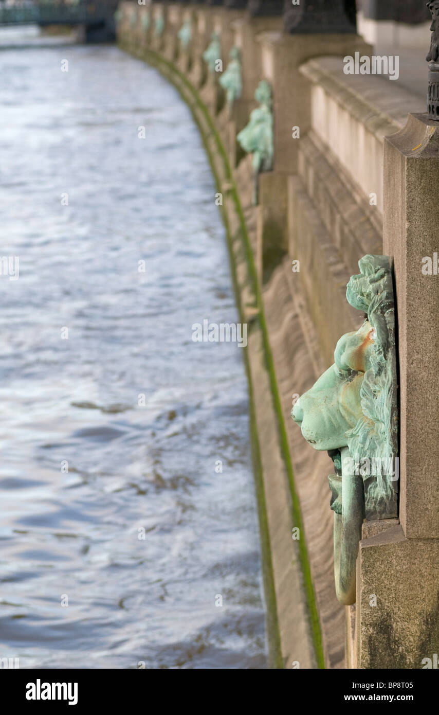 Muringringe, Themse, London, Vereinigtes Königreich Stockfoto