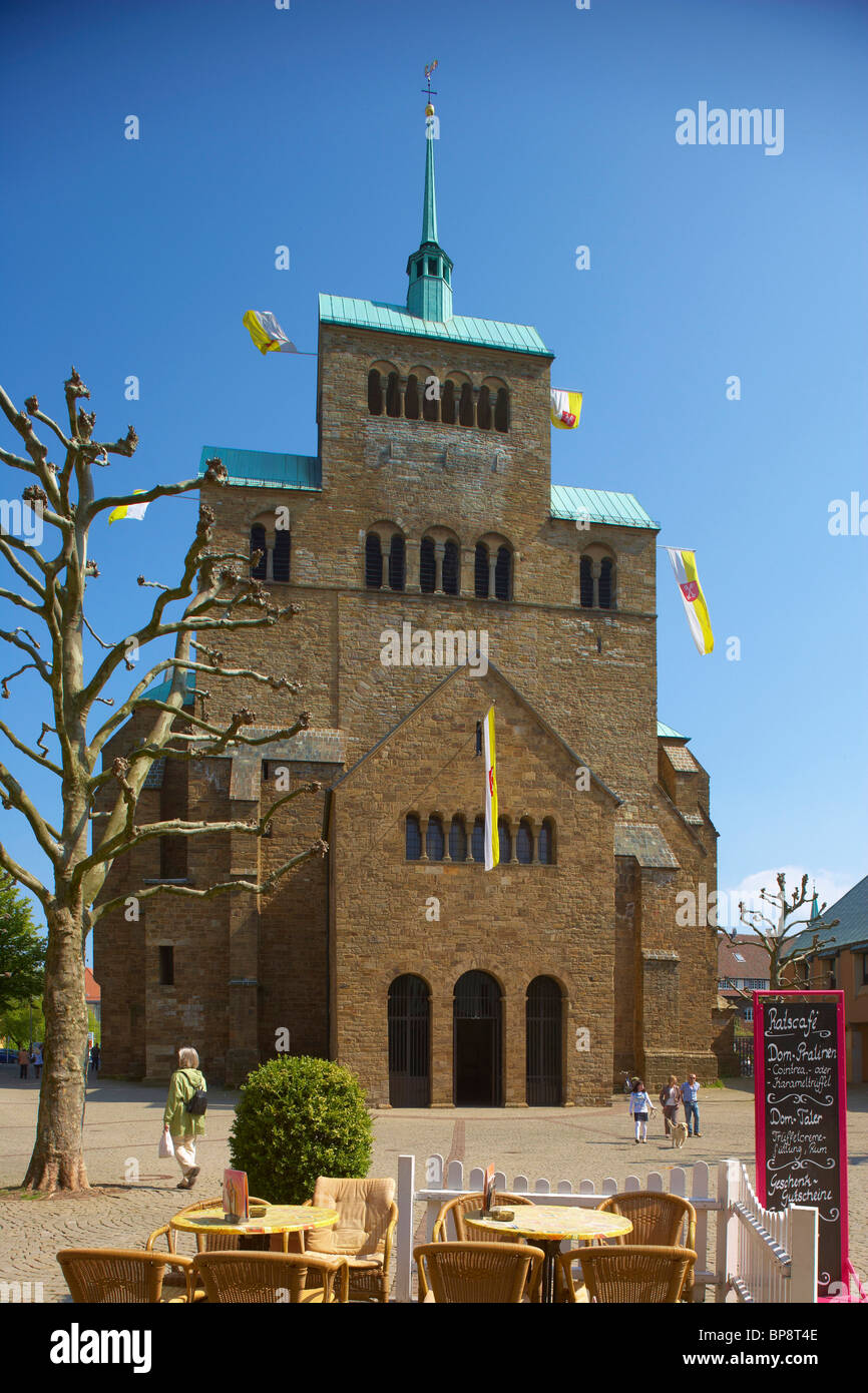 St. Peter und Gorgonius Kathedrale in Minden, Strasse der Weserrenaissance, North Rhine-Westphalia, Deutschland, Europa Stockfoto