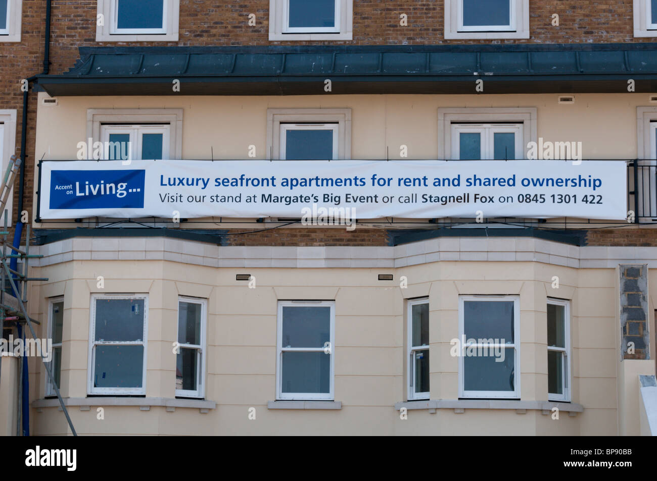 Wohnungen zur Miete in Margate, Kent, England Stockfoto