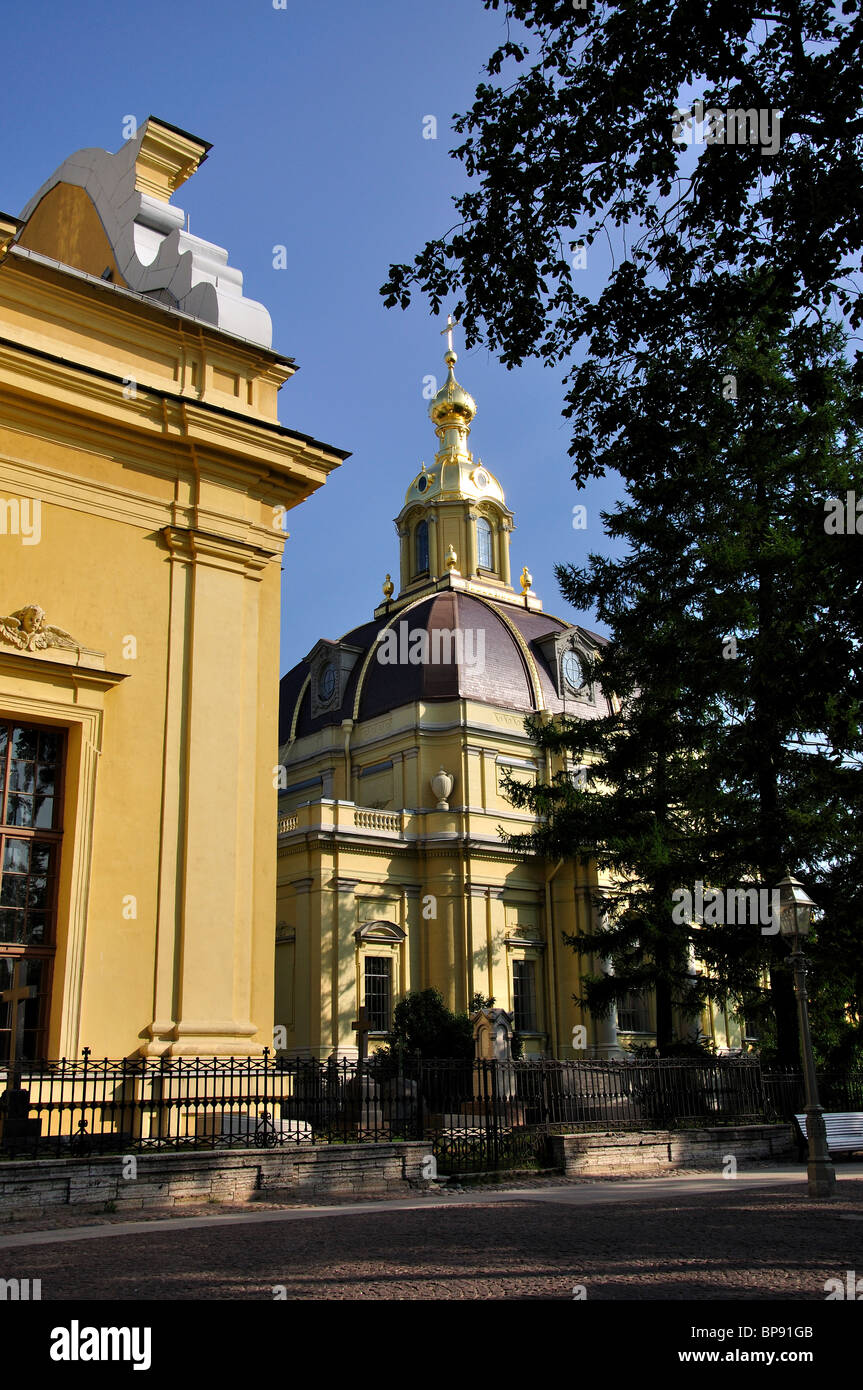 Die Kathedrale von St. Peter und Paul, Zayachy Insel, Sankt Petersburg, nordwestliche Region, Russland Stockfoto