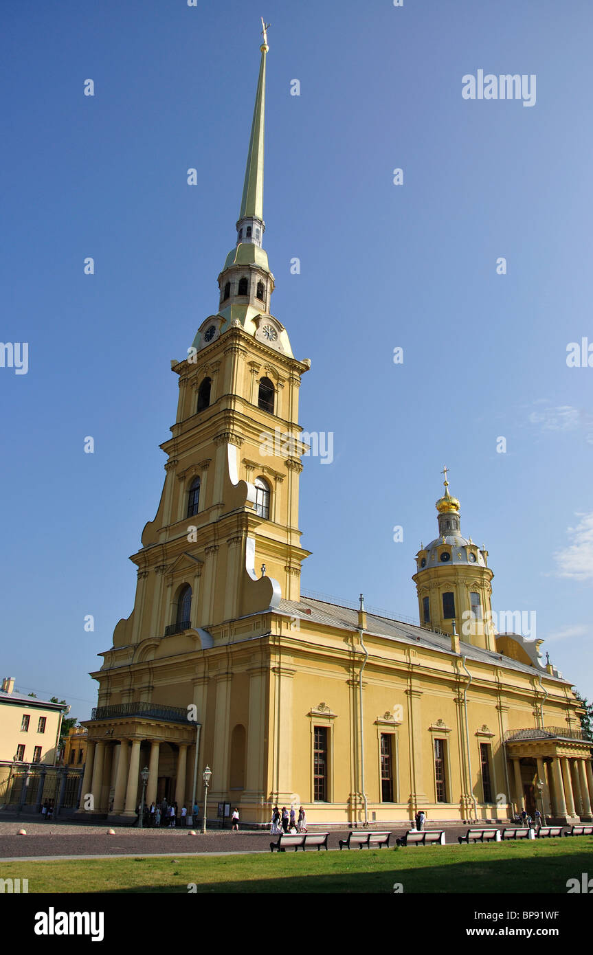 Die Kathedrale von St. Peter und Paul, Zayachy Insel, Sankt Petersburg, nordwestliche Region, Russland Stockfoto