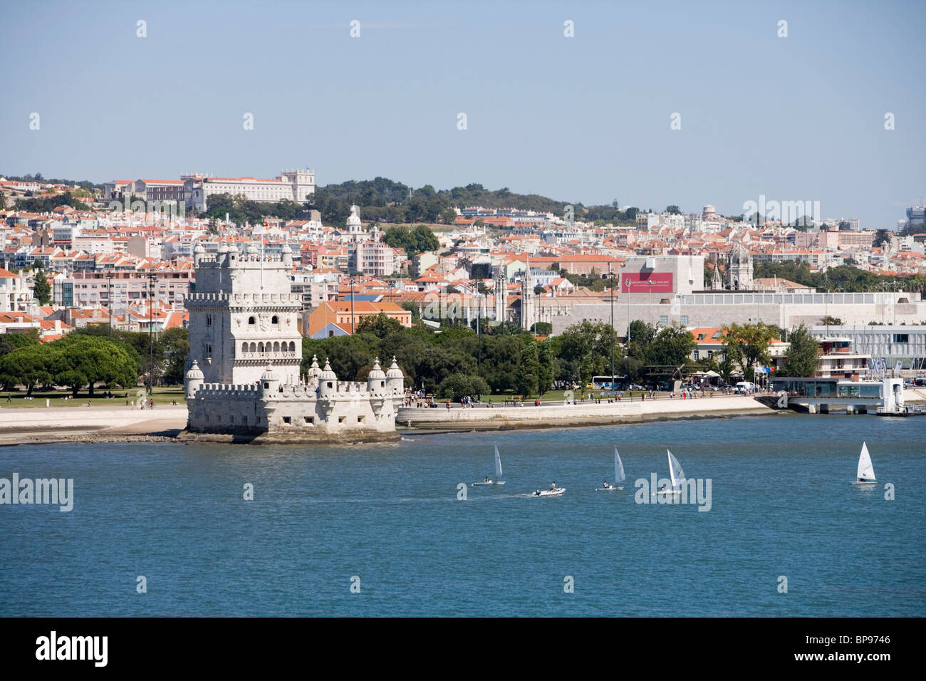 Torre de Belem Turm auf den Tejo, Lissabon, Lissabon, Portugal Stockfoto