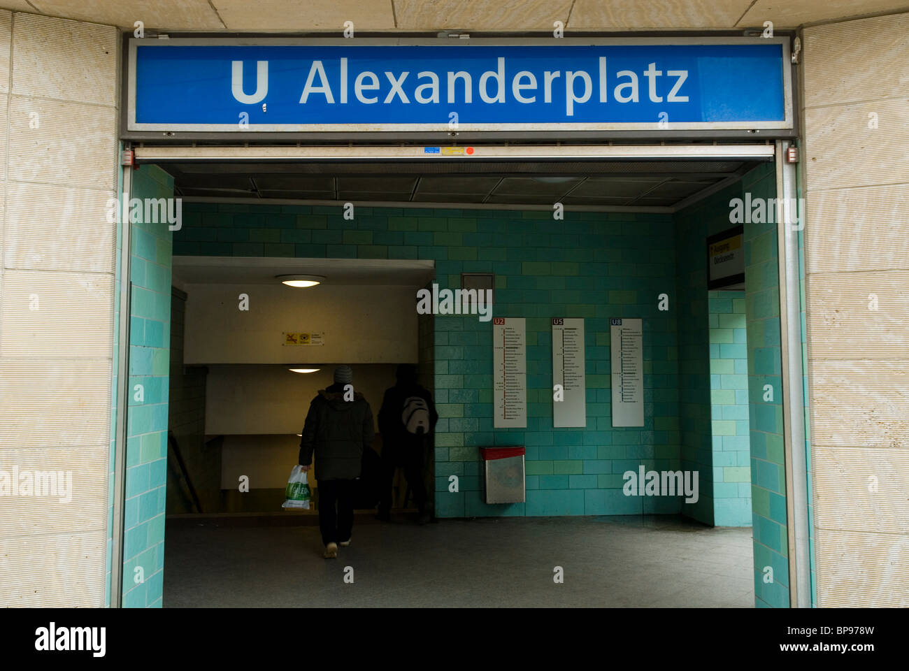 U-Bahnstation Alexanderplatz Berlin Deutschland Stockfoto
