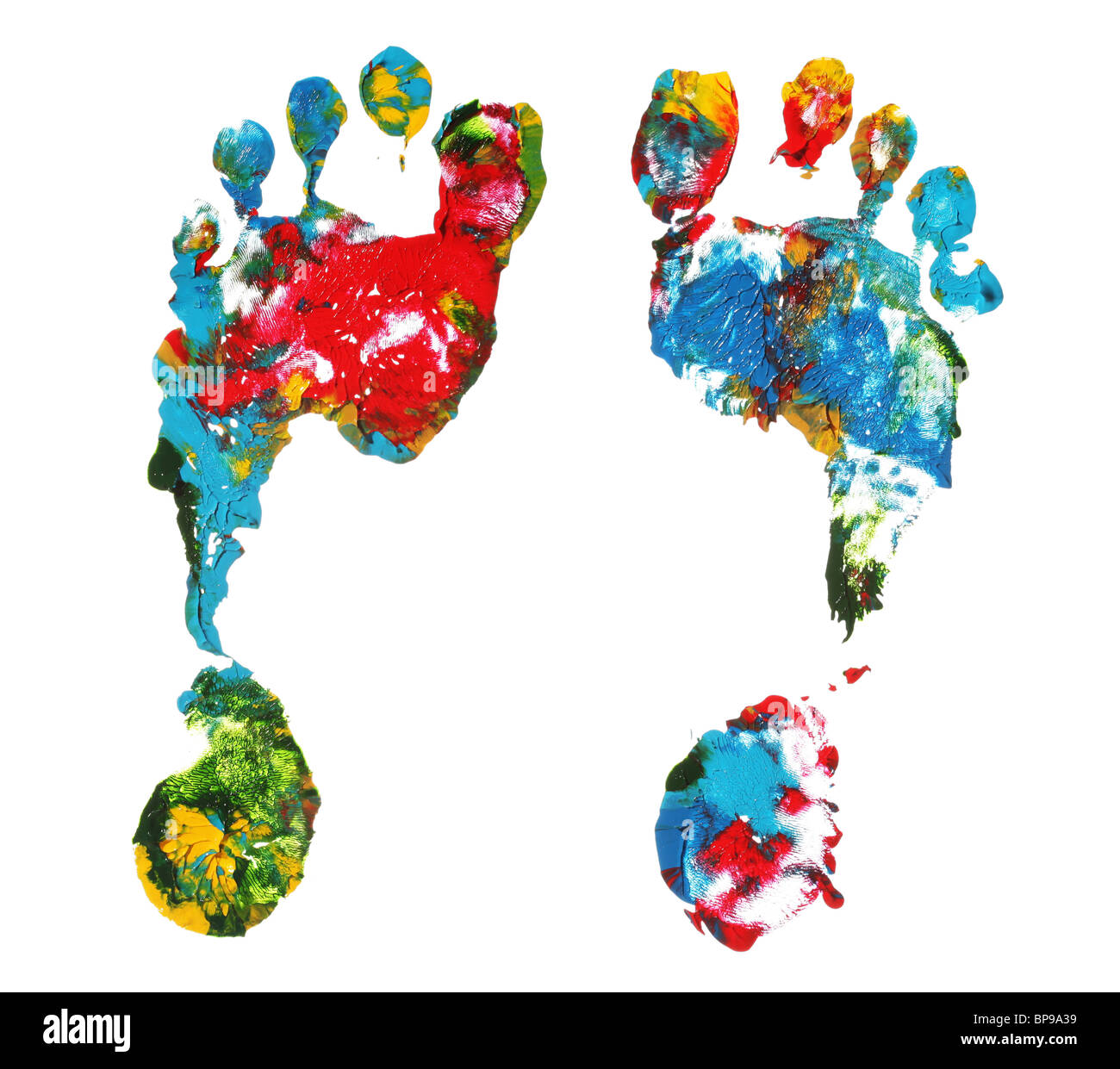 Fussspuren Stockfoto