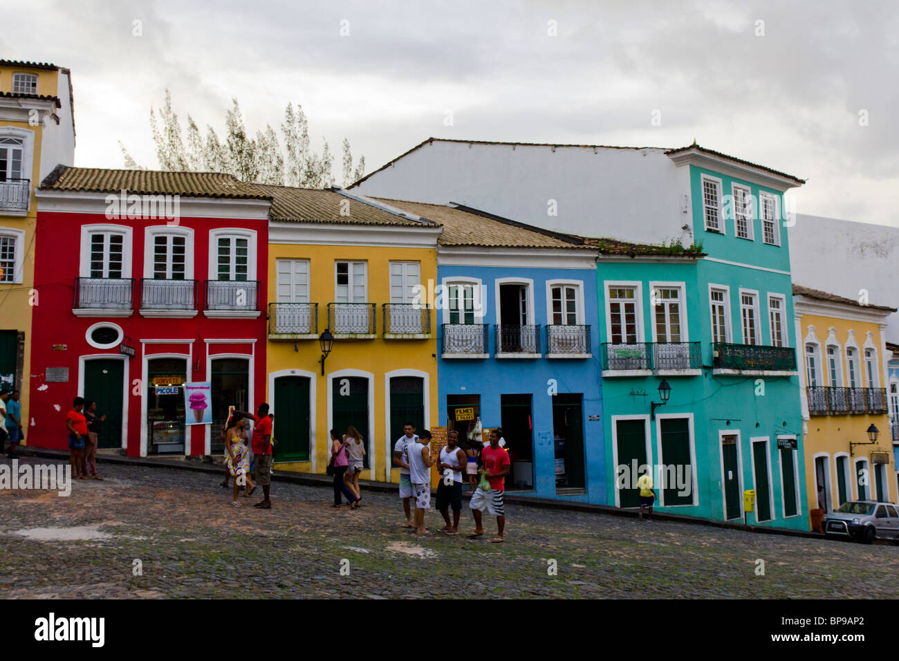 Stadtteil Pelourinho in Salvador Stockfoto