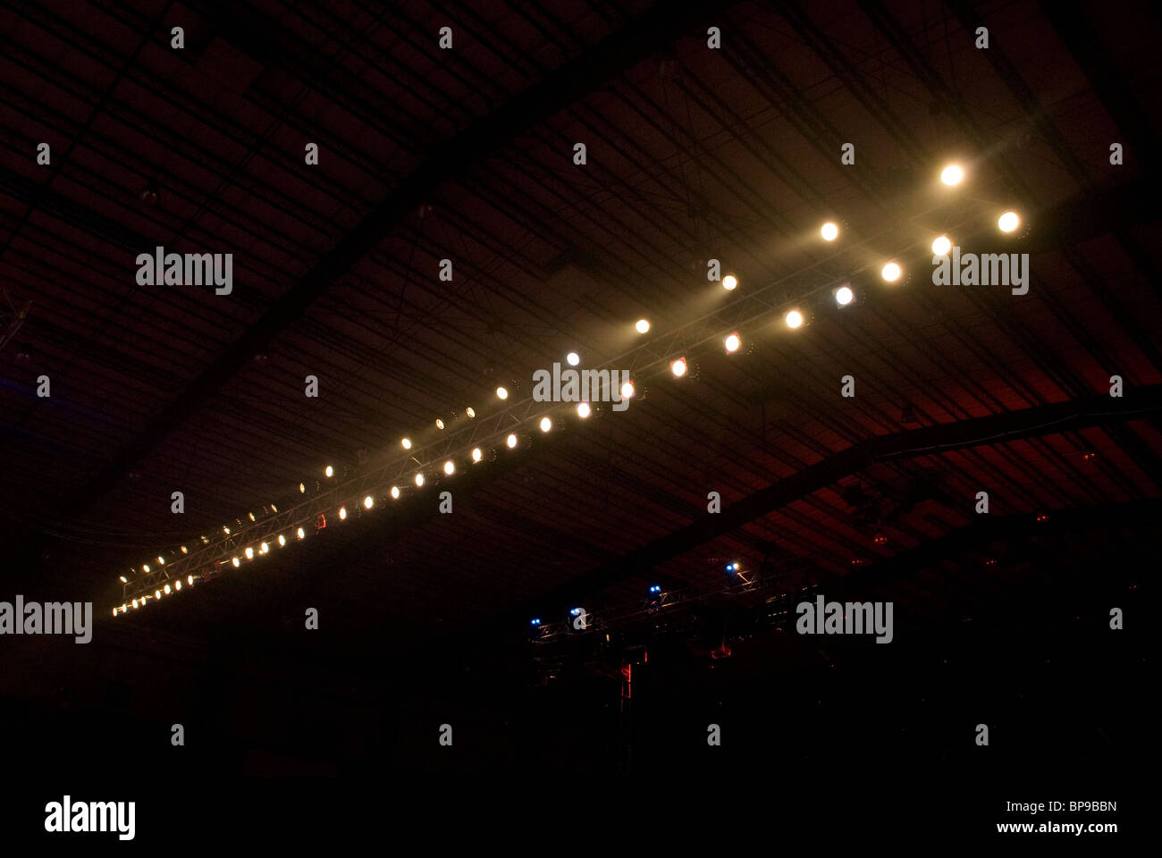 Zeile der Bühne leuchtet Beirut-Libanon-Nahost Stockfoto